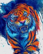 Roaring Tiger Paint By Numbers