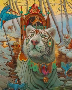 Tigers And Birds Paint By Numbers