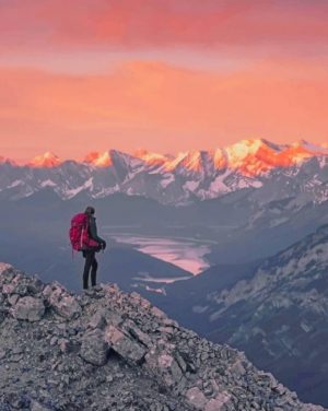 Girl On Mountain Paint By Numbers