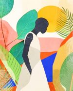 Tropical Girl Art Paint By Numbers