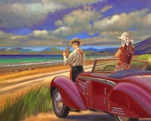 Vintage Couple In Beach Paint By Numbers