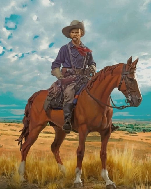 Vintage Cowboy Paint By Numbers