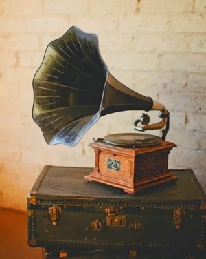 Vintage Gramophone Paint By Numbers