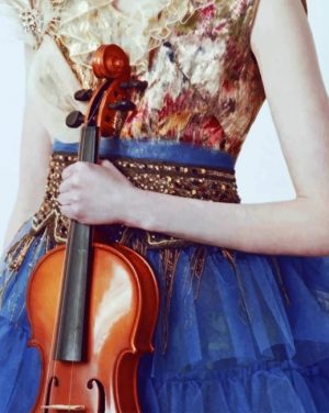 Violinist Girl Paint By Numbers