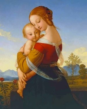 Madonna And Child Paint By Numbers