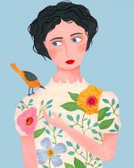 Girl And Bird Paint By Numbers