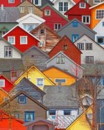 Norway Houses Paint By Numbers