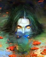 Water Mythic Monster paint by numbers