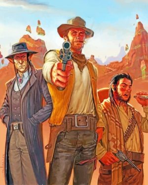 Western Gunslingers Paint By Numbers