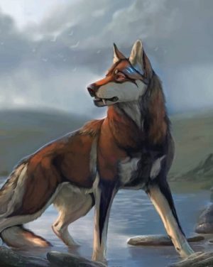 Wild Wolfdog Paint By Numbers