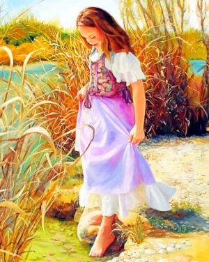 Young Girl Paint By Numbers