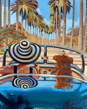 Lady And Dog Paint By Numbers