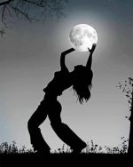 Woman Holding The Moon Paint By Numbers