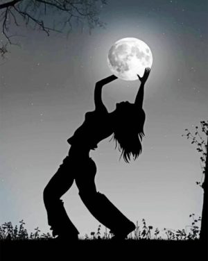 Woman Holding The Moon Paint By Numbers