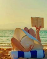 Woman Reading In Beach Paint By Numbers