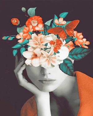 Floral Woman Paint By Numbers
