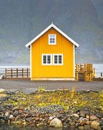 Yellow Cabin Paint By Numbers