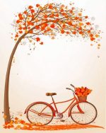 Bicycle Under Tree Paint By Numbers