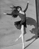 Black And White Ballerina Paint By Numbers