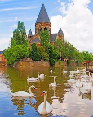 New Temple France Paint By Numbers