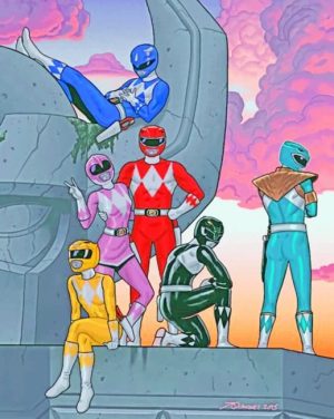 Power Rangers Superheroes Paint By Numbers