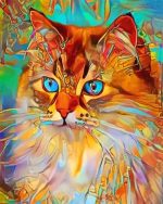 Abstract Colorful Paint By Numbers