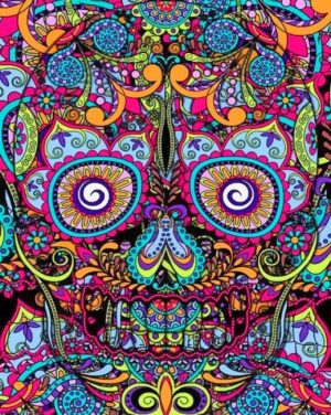 Mandala Skull Paint By Numbers
