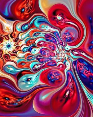 Abstract Mix Up Colors Paint By Numbers