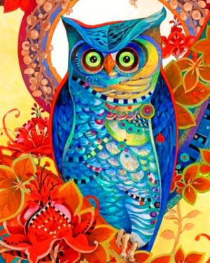 Abstract Owl Paint By Numbers