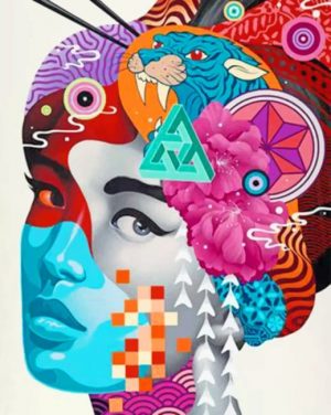 Abstract Woman Paint by numbers