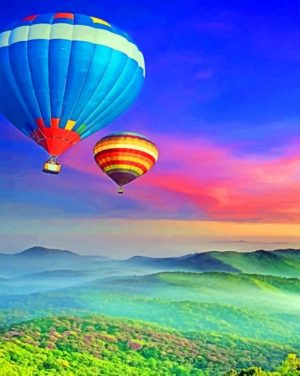 Air Balloons Paint By Numbers