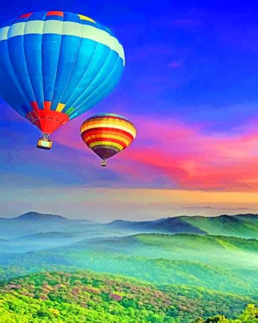 Air Balloons Paint By Numbers