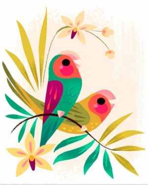 Illustration Birds Paint By Numbers