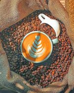 Coffee Cup And Beans Paint By Numbers
