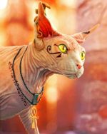 Egyptian Cat Paint By Numbers