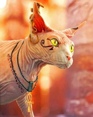 Egyptian Cat Paint By Numbers