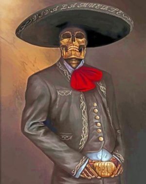 Mexican Skull Paint By Numbers