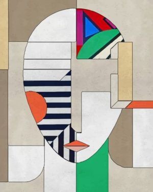Abstract Face Paint By Numbers