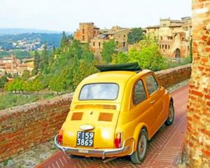 Yellow VW Car Paint By Numbers