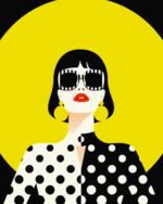 Illustration Lady Paint By Numbers