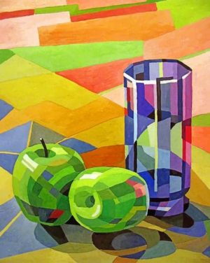 Apples And Glass Cup Paint By Numbers