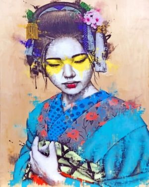 Traditional Asian Woman Paint By Numbers