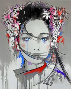 Asian Woman Art Paint By Numbers