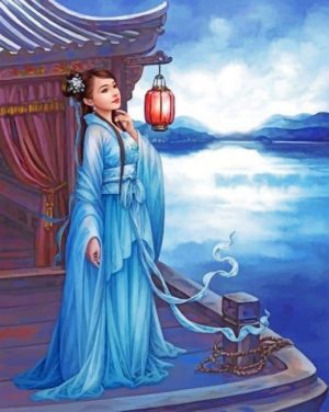 Young Asian Woman Paint By Numbers