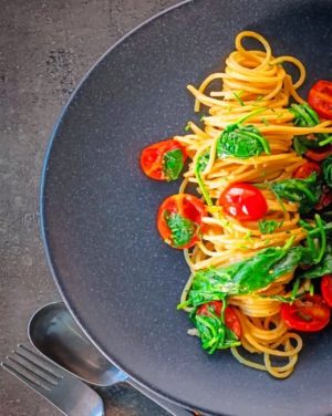 Italian Pasta Plate Paint By Numbers