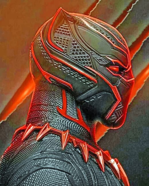 Black Panther Superhero Paint By Numbers