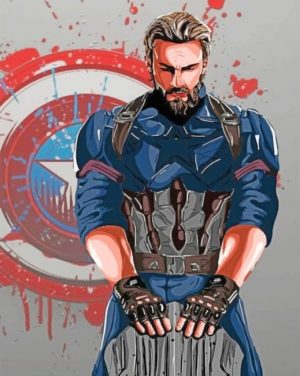 Captain America Paint By Numbers