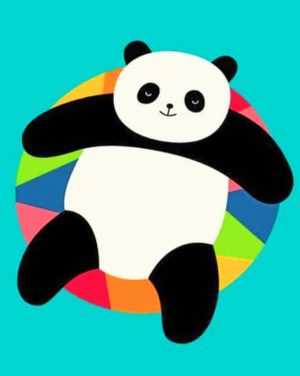 Chilling Panda Paint By Numbers