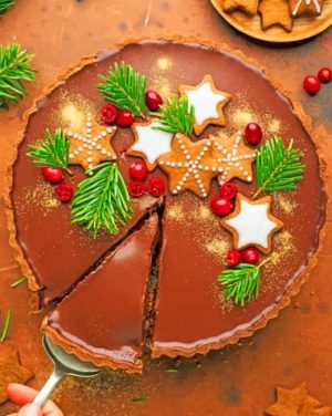 Christmas Cake Paint By Numbers