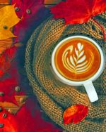 Coffee And Leaves Paint By Numbers